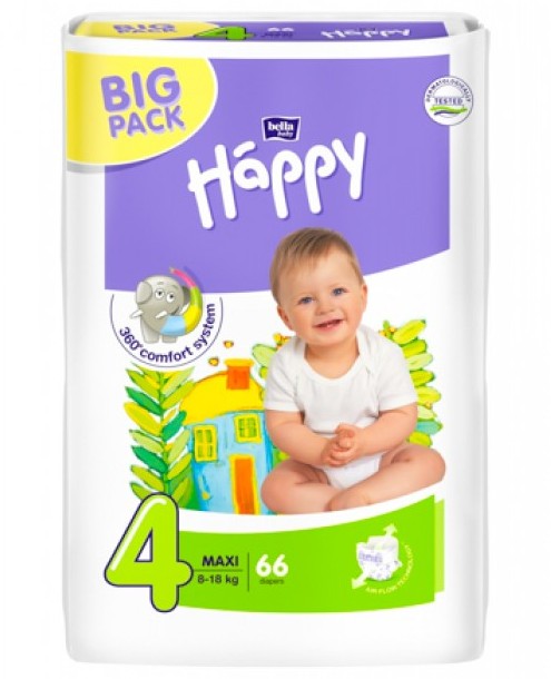 Bella Happy Maxi 4 (8-18 кг) BIG PACK 70 шт.