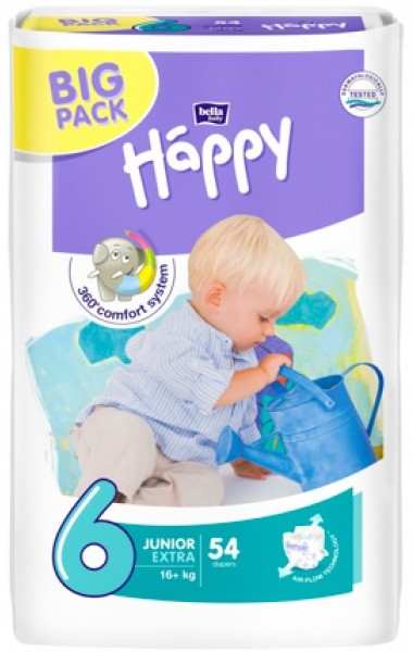 Bella Happy Junior 6 (16+ кг) BIG PACK 54 шт.