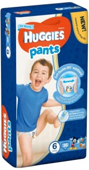 Подгузники-трусики Huggies Pants для мальчиков 6 (15-25кг) 36 шт.