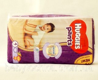 Подгузники-трусики Huggies Pants универсальные 4 (9-14 кг) 36шт.