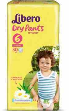 Трусики Libero Dry Pants XL 6 (13-20кг.) 30шт.