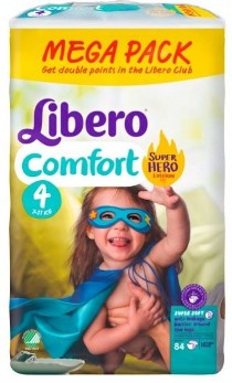 Libero Comfort Hero 4 (7-14кг.)84шт.