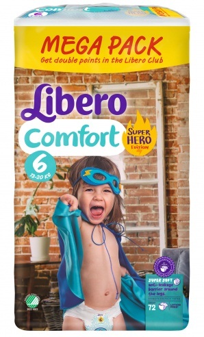 Libero Comfort 6 (12-22кг.) 72шт.