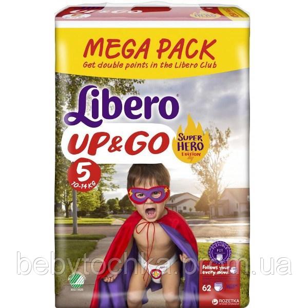 Трусики Libero Up&Go SuperHero 5 (10-14кг.) 62шт.