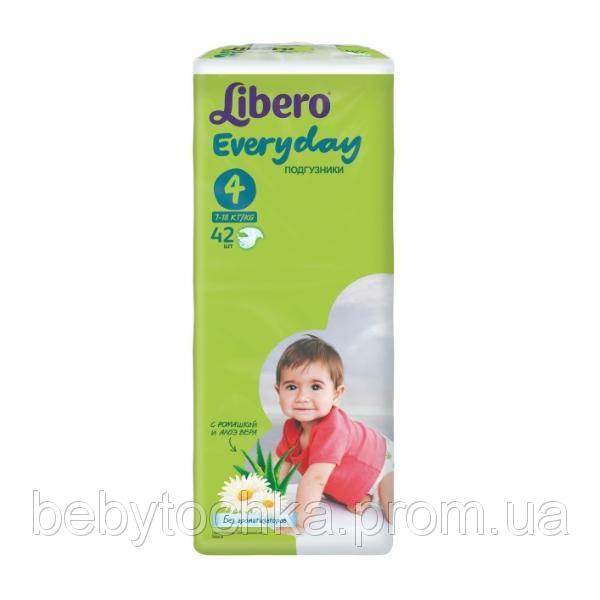 Подгузники Libero Everyday (Эвридэй) 4 (7-18 кг), 42 шт.