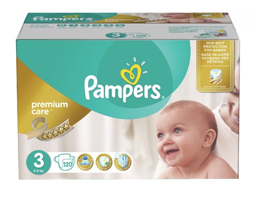 Pampers Premium Care Midi 3 (4-9кг.) 120шт.