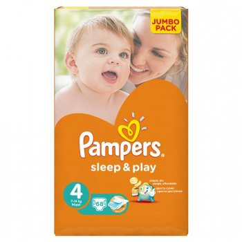 Pampers Sleep&Play Maxi 4 (7-14кг.) 68шт.