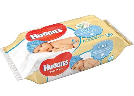 Влажные салфетки Huggies Pure 56шт.