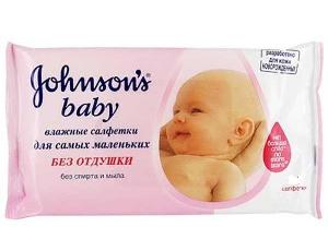 Влажные салфетки Johnsons Baby