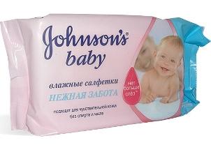 Влажные салфетки Johnsons Baby