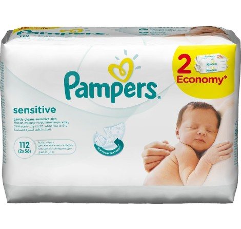 Влажные салфетки Pampers Sensitive 56шт.