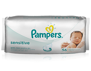 Влажные салфетки Pampers Sensitive 56 шт.